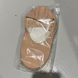 Tan Kids Ballet Shoes